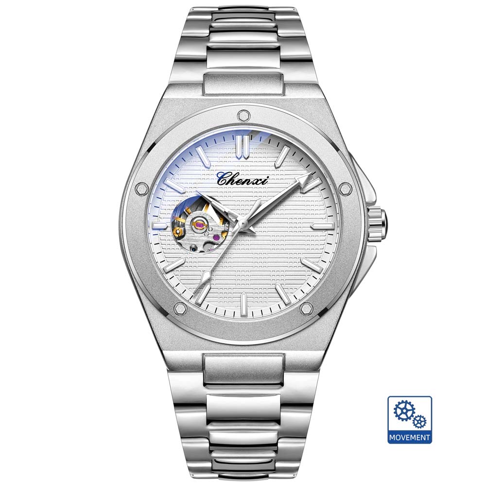 CHENXI New Men's Mechanical Watch Automatic Mechanical Wristwatch Stylish Luminous Water-Resistant Men's Watch Reloj