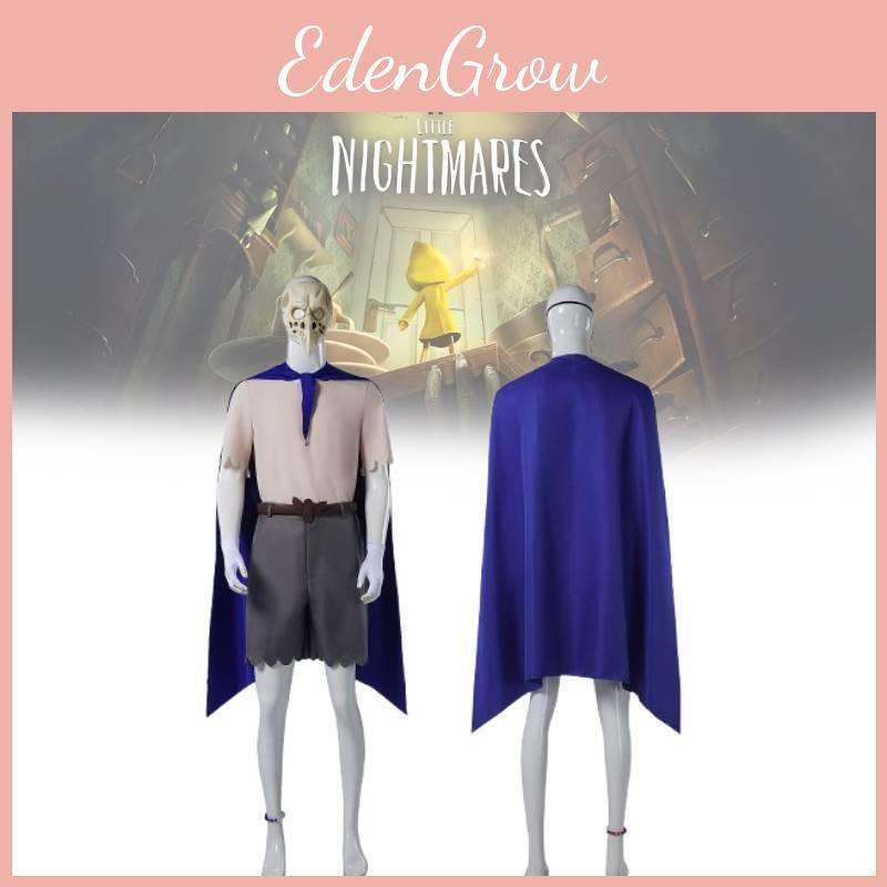 Little Nightmares Cosplay Costume For Adults Featuring Unique Alone Character Design In Blue Color