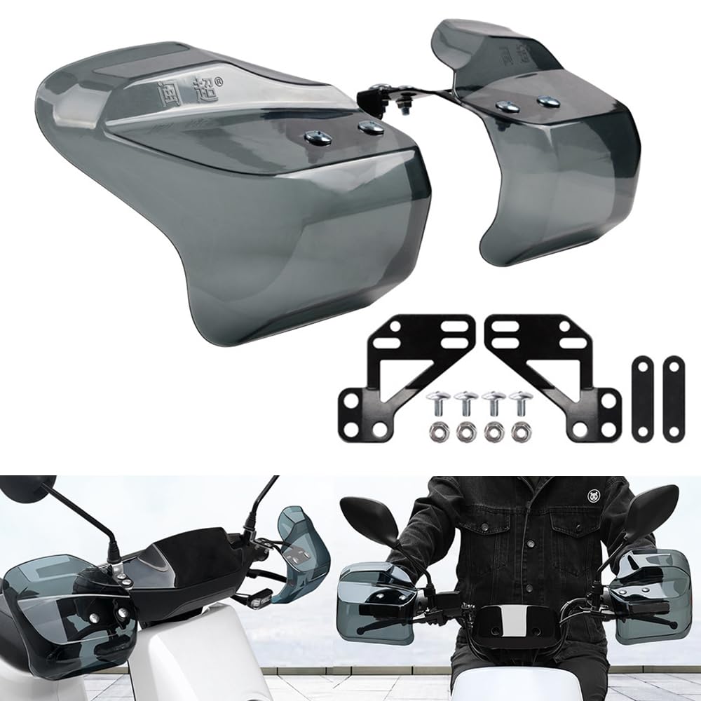 Renjzle Knuckle Guard for Motorcycles, Handguard, General Purpose, Windshield, Cold Protection, Stepping Rock, Rain