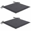 VidaXL Set of 2 Outdoor Folding Chairs with Cushions, Patio Seats, Dining Chairs, Patio Furniture 3064482