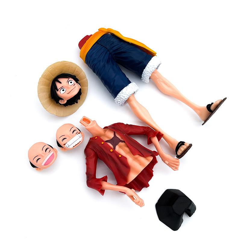 28Cm Hot Anime Figure Confident Smiley Three Form Face Changing Doll Action Figurine Model Toy Kits For Kids Adults Children's Birthday Gift Holiday