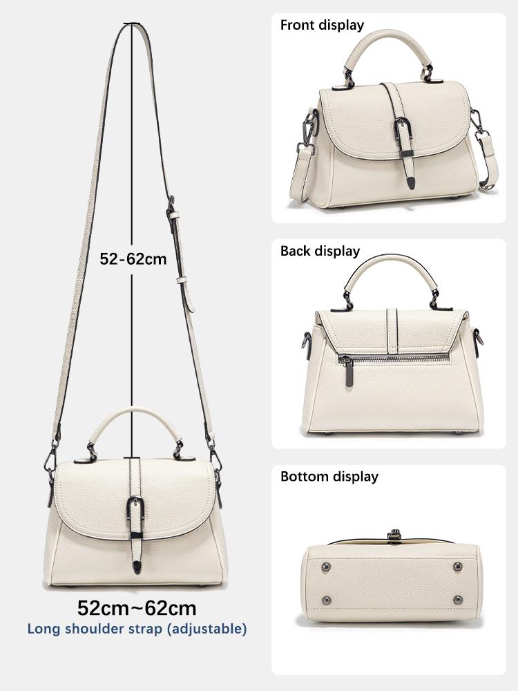 Zency Women's Genuine Leather Top-Handle Bag New