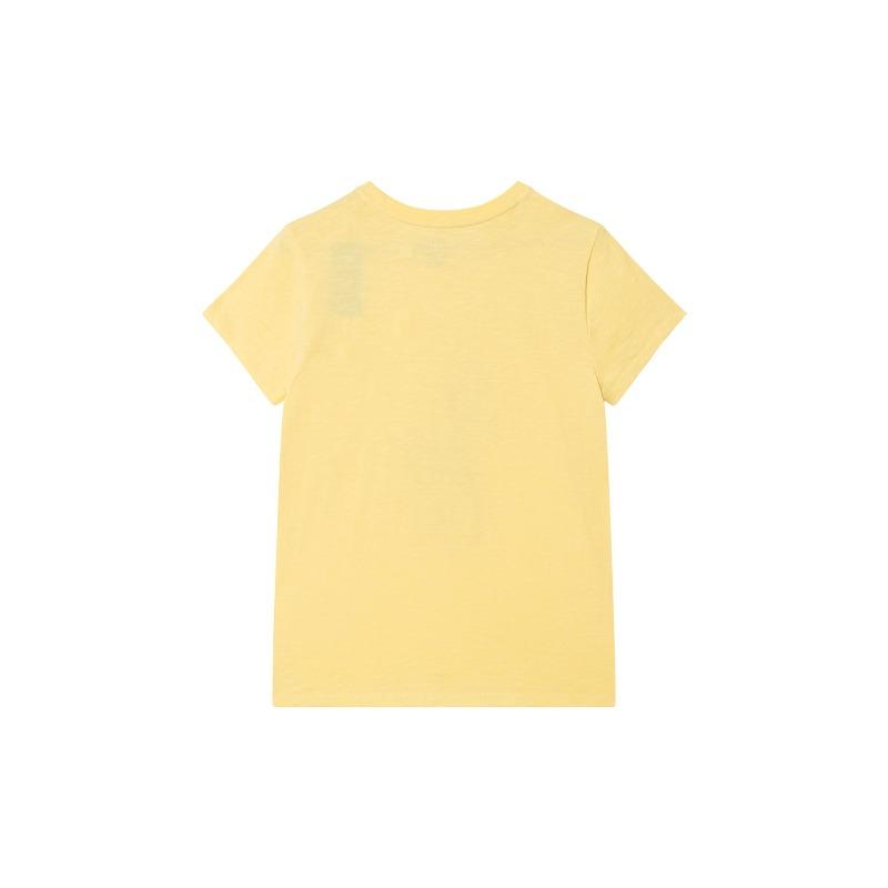 Ralph Lauren Logo Jersey Short Sleeve SS22 T Shirt Women Yellow WMPOKNINCU20463-700