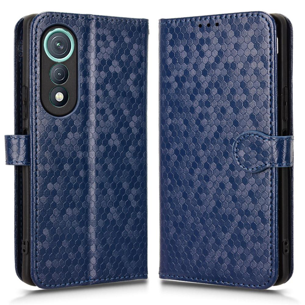 For TECNO Pova Curve 5G LJ8k Wallet Case Dot Pattern Imprint PU Leather Phone Cover with Wrist Strap