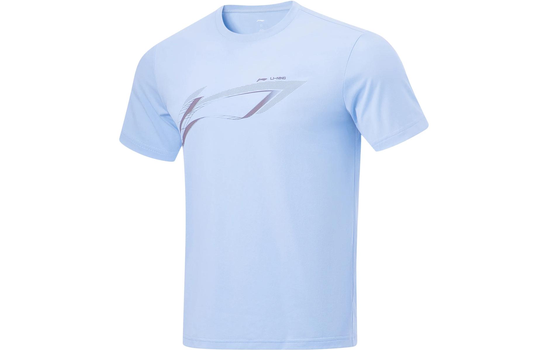 Li Ning Fitness Series T Shirt Men s Clear Sky Blue ATST573-5 3XL