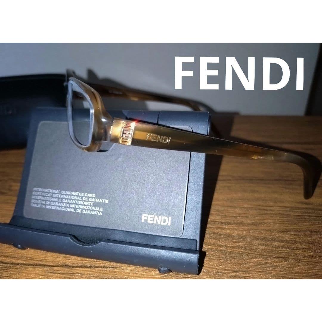 Used [Good condition] FENDI women s glasses brown color with attached card