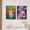 1 Set 5D DIY Diamond Painting Kit Landscapes Cats Butterflies Pattern Diamond Painting Picture for Home Decor