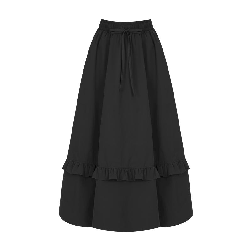 Sally Frill Volume Banding Skirt_I6B-Csk018