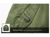 Men's Plus Size Stand Collar Cotton Jacket - Autumn/Winter Casual Loose Fit, European/American Style, Aviator Design, Available Up To 6XL.