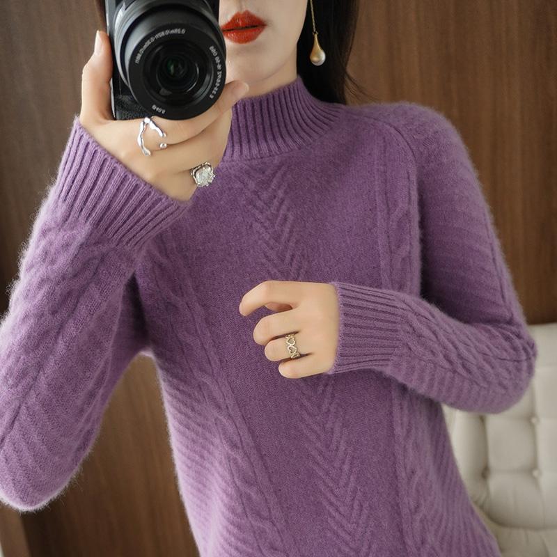 Women Sweater Turtleneck MODERN NEW SAGA Winter Knitted Pullover Autumn Soft Warm Wool Sweaters Knit Top Female Jumper