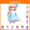 Cute 6.6in Bjd Princess Dolls With Movable Joints Mini Model Toy Kids Birthday Gift