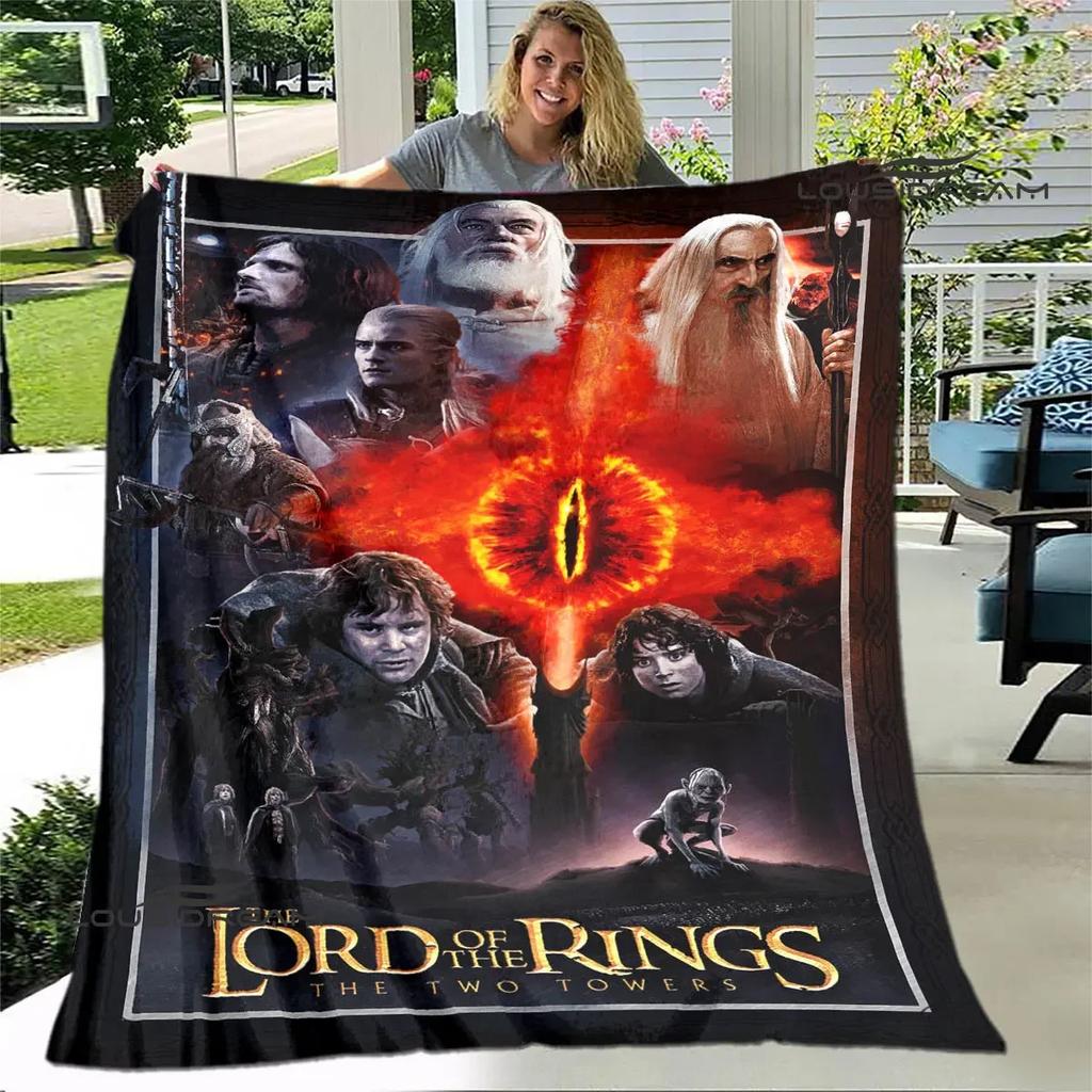 L-Lord of the Rings Printed blanket Flannel Warm Blanket Soft Comfortable Blanket Home Travel Blanket bed linings Birthday Gift