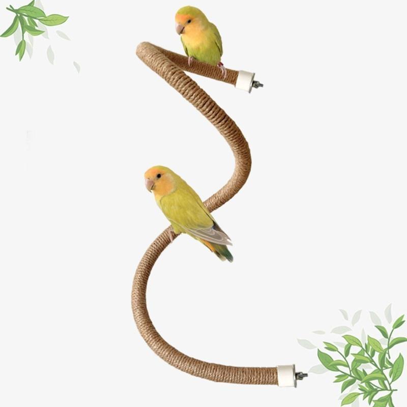Pet Bird Perch Swing Rod Teeth Grinding Chew Toy for Teeth Grinding Fun Play for Budgies Parrot Accessories high quality