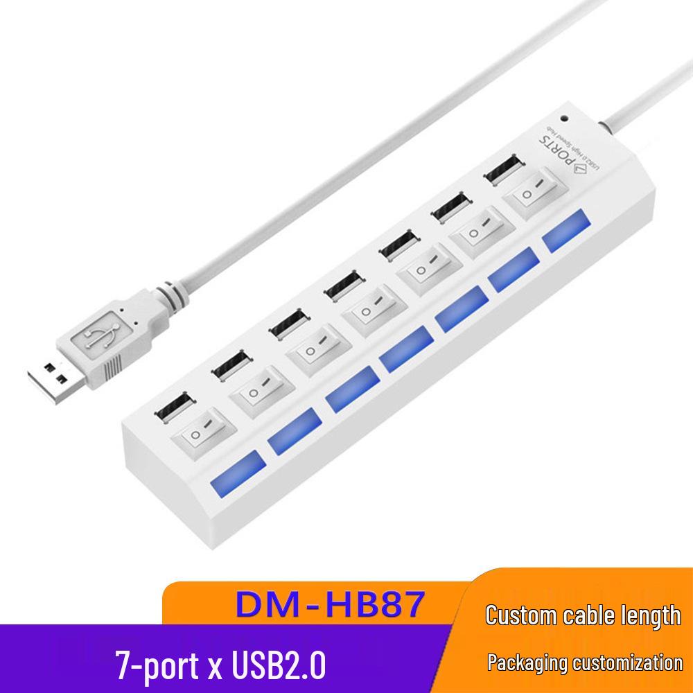 High-Speed 4-Port USB 3.0 Hub with Independent Switches