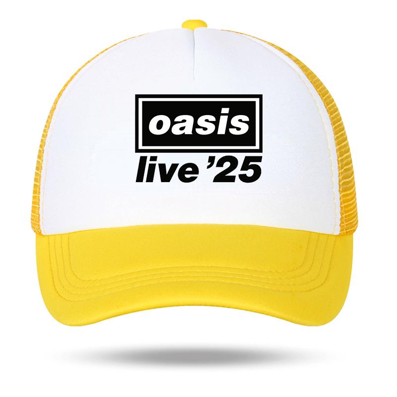 OAsis Printed Mesh Summer Baseball Cap Men Women Party Music Outdoor Fashion Gorros  Sports Breathable Outdoor Sports  Hat