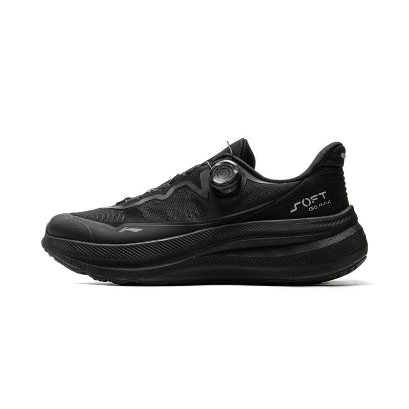 Li-Ning SOFT GO MAX 2 Retro Versatile Low Top Casual Shoes Unisex Black AGLV001-2 41
