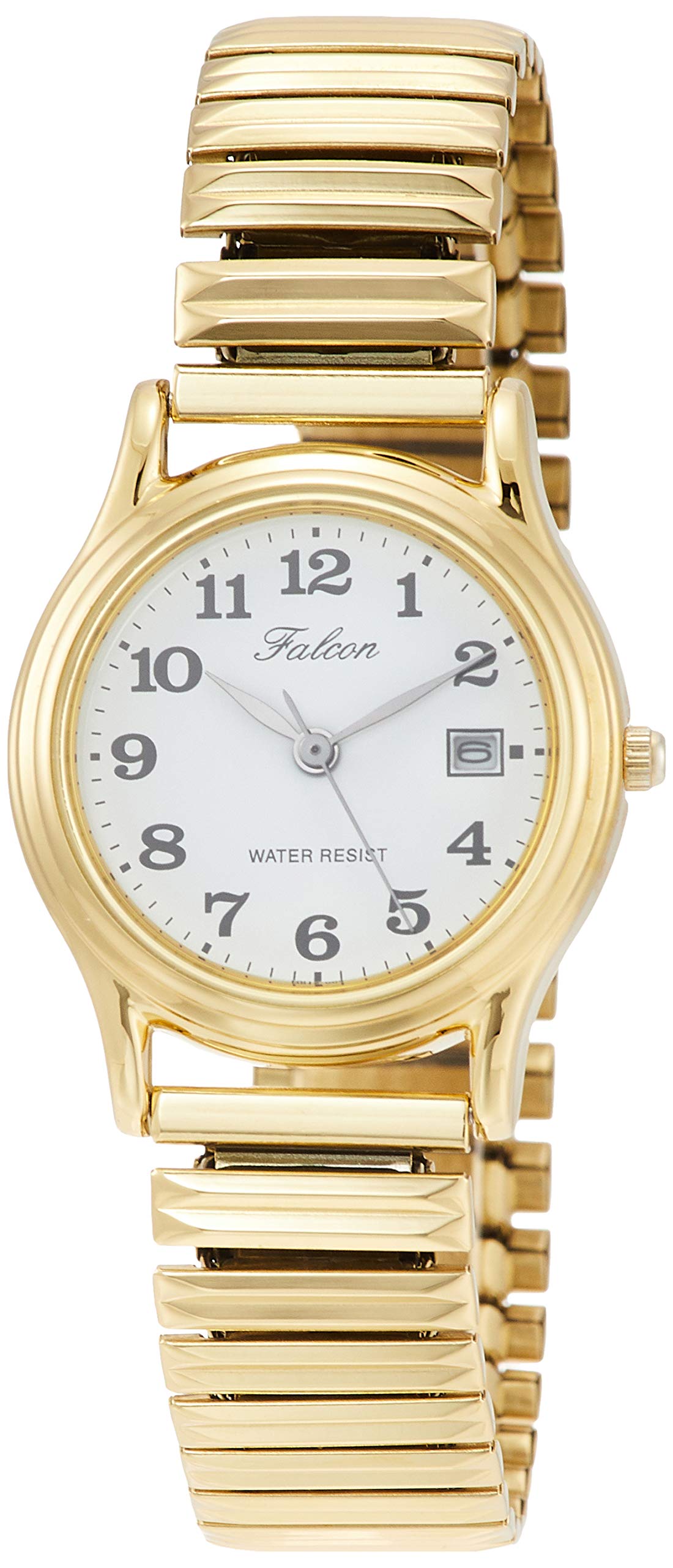 Analog Waterproof Watch with Date Metal Gold [Citizen Q&Q] Display, Band, D015-004, Women s, золотой