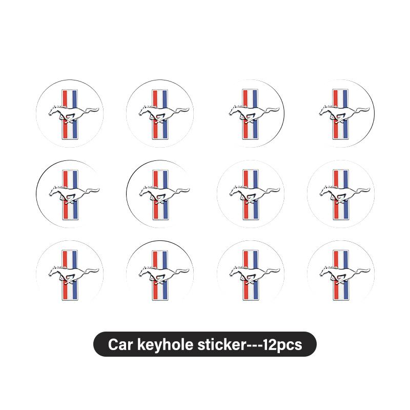 For Ford 8pcs Car Keyhole Protector Anti Scratch Sticker Cover Universal Fit Escape Ecosport Fusion Explorer Expedition Taurus