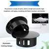 135Pcs Black Plastic Hole Snap-in Furniture Button Covers 8 Sizes Nylon Push-in Blockage Car Original Accessories