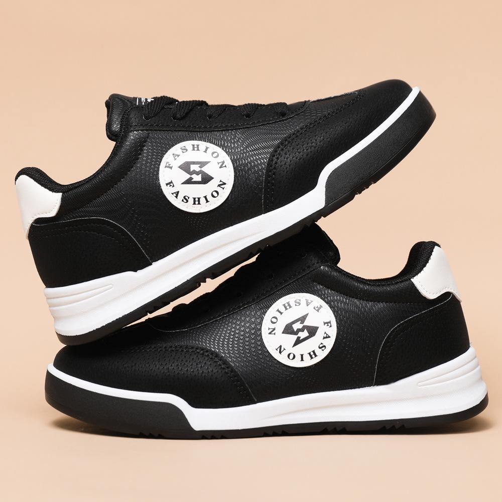 

Мужская весенняя пара, женская универсальная повседневная спортивная обувь, модные кроссовки с мягкой подошвой, ретро-кроссовки с толстой подошвой, всесезонные белые туфли Forrest Gump 36 чёрный