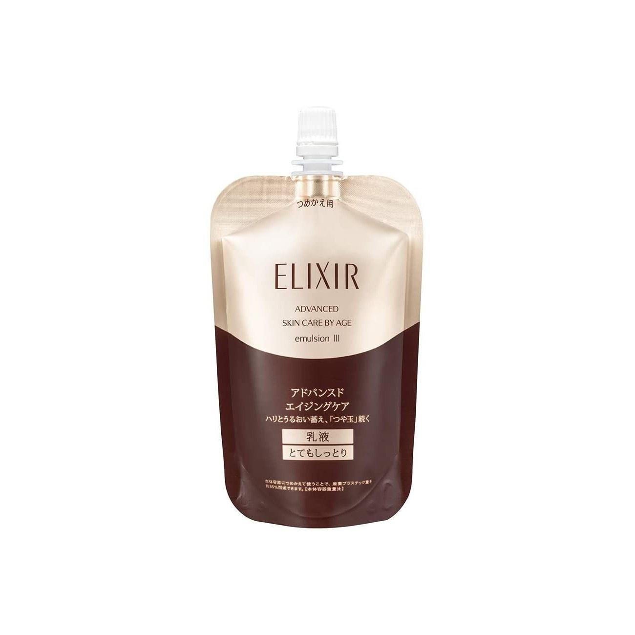 ELIXIR Advanced Emulsion T 3 (Very Moist) 110mL Refill Lotion Firmness Moisture Radiance Aging Care