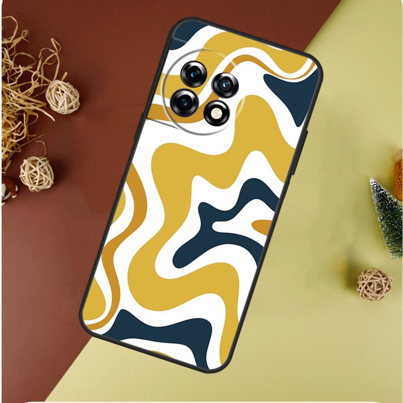 Liquid Swirl Abstract in Blue Grey For OnePlus Nord 4 CE 3 2 Lite N20 N30 9 10 Pro 8T 9RT 10T 10R 13R 12R 11 12 13 Phone Case