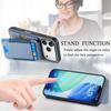 For iPhone 17 Pro Case with Card Holder Kickstand Leather Back Cover