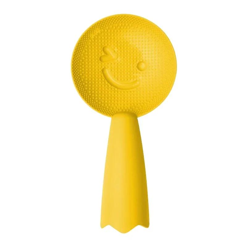 Non-Stick Plastic Rice Spoon Cute Smiley Face Rice Spatula Scoop Cooker Long Cooking Rice Scoop Kitchen Utensil Tableware Tools