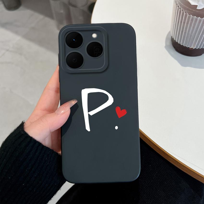 26 Letter Pattern Phone Case For Oppo Realme 15T 15X 14T 14X 16 15 14 13 Pro Casing Soft Matte Silicone Professional Anti Fingerprint Protection Cover