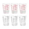 Good-6Pcs Measuring Cup Espresso Shot Glass Liquid Heavy Glass Wine Glass 26-Incremental Measurement 1Oz, 6 Tsp, 2 Tbs, 30Ml