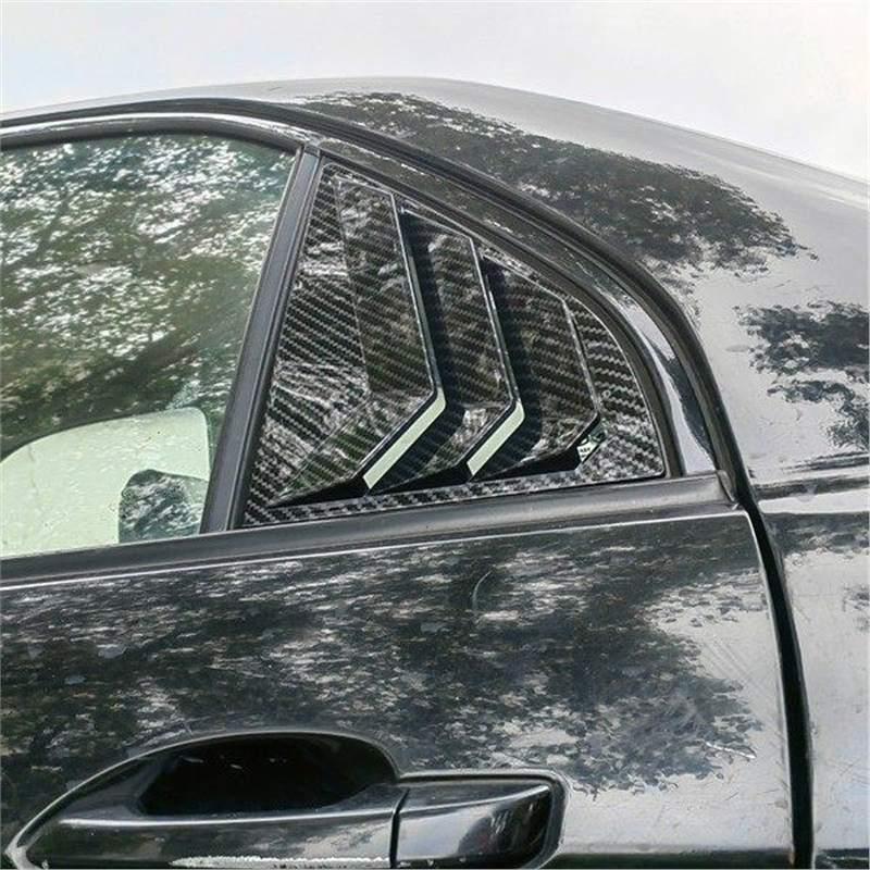 Rear Quarter Window Louvers for Wild Horse Style Car: Quick Install Exterior Decoration