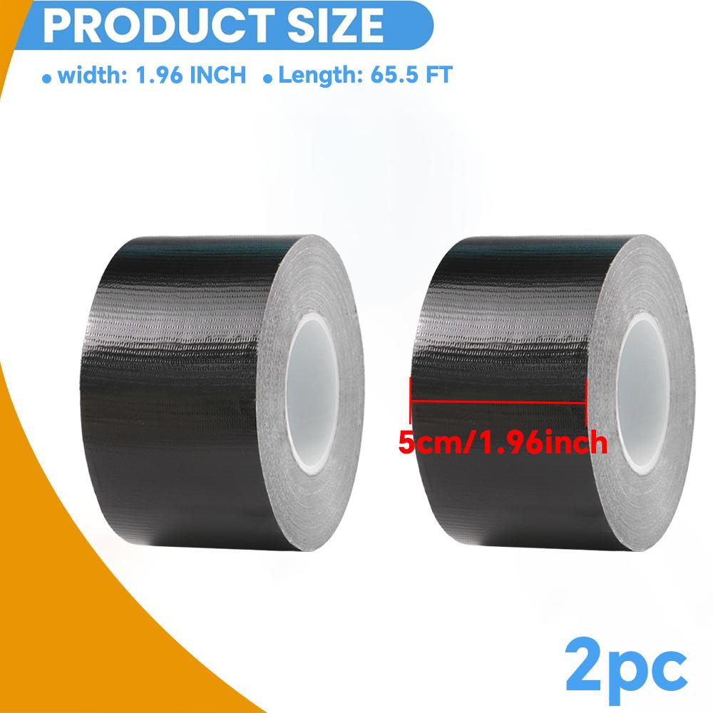 Schwarzes Gewebeband Wasserdicht Schwerlastrohr Einseitig Reißfest Stark Klebend Boden Kanal Zuhause Klebstoff Bündel Fixiert