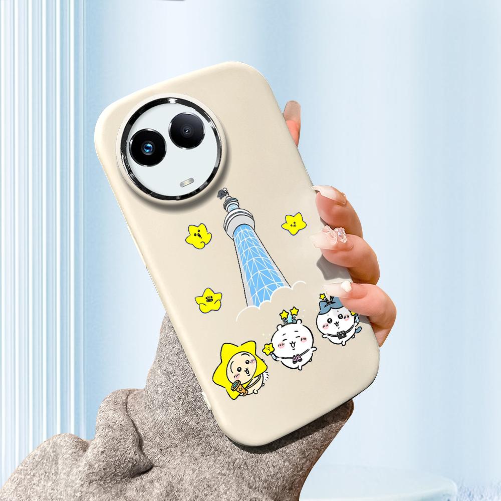 

Сплошной цвет с серебряным краем линзы, жирный корпус, мягкий ТПУ, жидкий силиконовый чехол, противоударный чехол для телефона для OPPO Reno Realme OnePlus Realme 13 Pro+ 5G белый