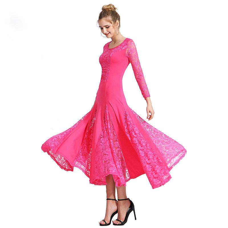 Women Modern Dance Dress Waltz Ballroom Dance Tango National Standard Dance Clothes Long Sleeved Performance Suit