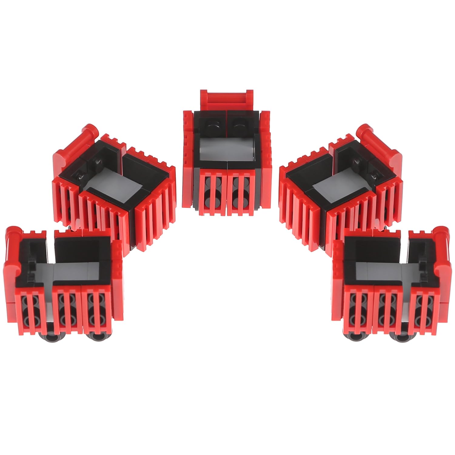 

BrickBounty 5 шт. Набор кирпичиков для тележки для покупок, совместимый с кирпичиками для строительства еды, модель городского уличного супермаркета, аксессуары, блоки,