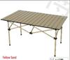 Adjustable Height Portable Folding Camping Table - Egg Roll Design