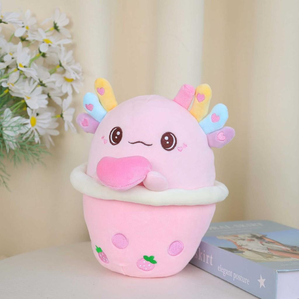 Tea Milk Cup Salamander Unicorn Panda Plush Toy Cartoon Children Holiday Gift