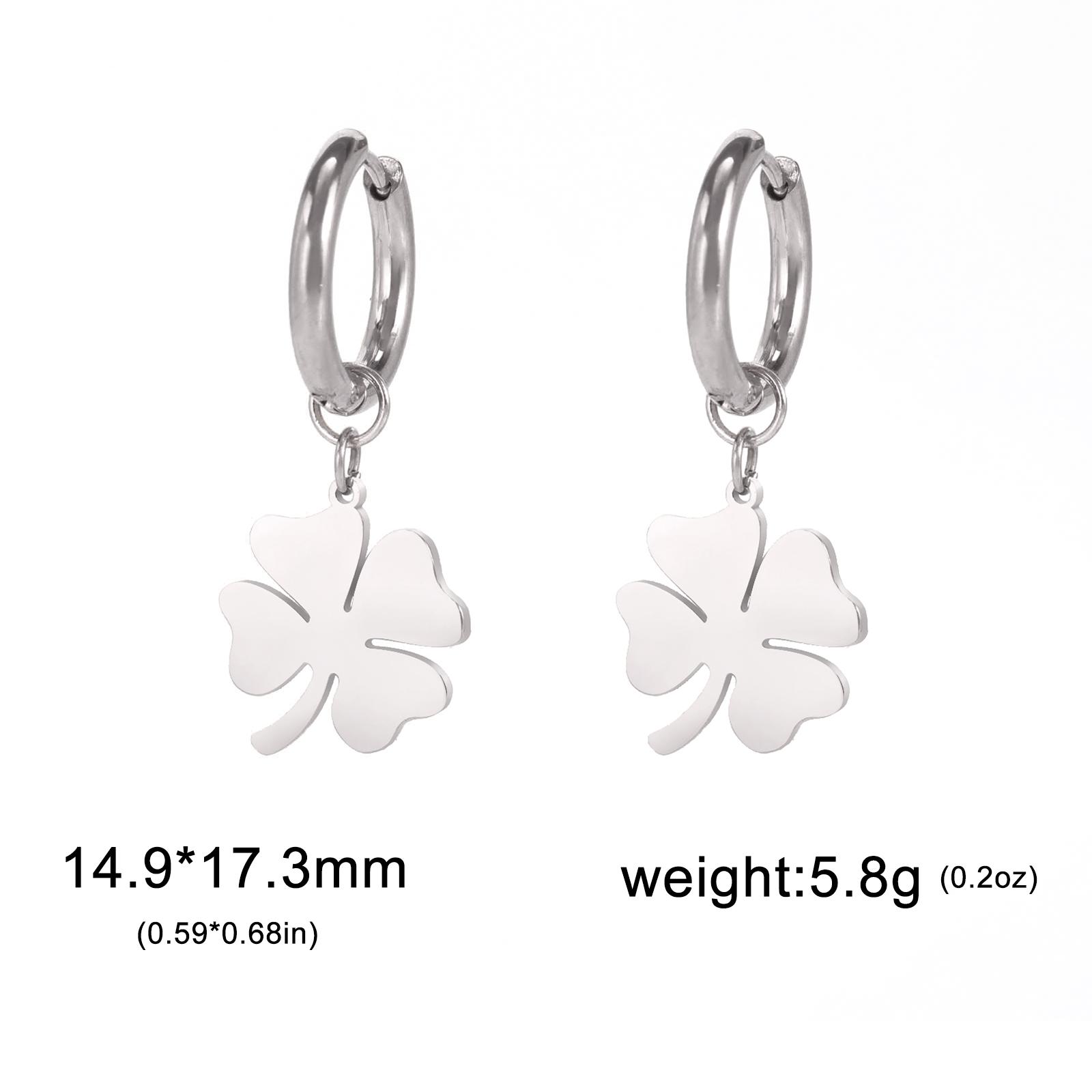 

Cazador Trendy Four-leaf Clover Women s Drop Earrings Stainless Steel Dangle Earrings Jewelry Birthday Mother Day Gift 2026 New
