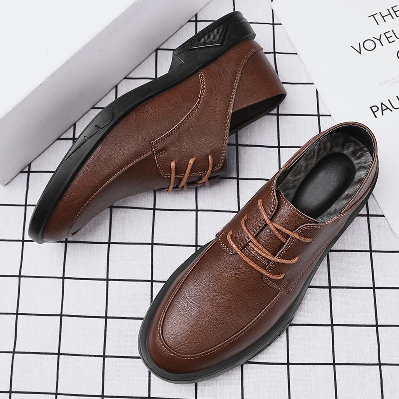 Formal Leather Shoes for Men Lace Up Oxfords Shoes New Arrival Male Wedding Party Footwear Casual Business Shoes Men Dress Flats