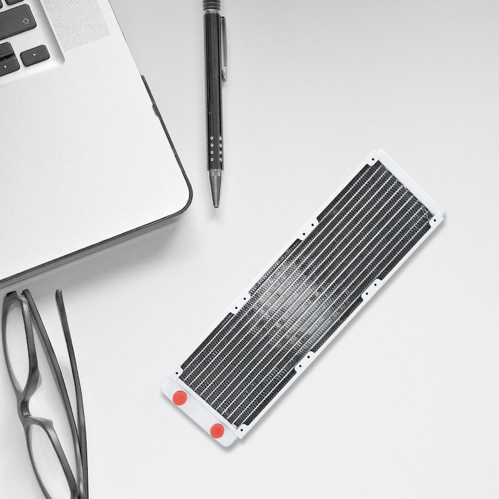 White Copper PC Heat Sink Water Cooling Radiator 360mm for Industrial Instruments