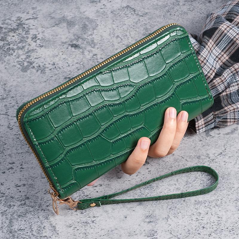 New Ladies Purse Long Korean Fashion Single Zipper Multi-card Student Wallet Mobile Phone Bag Handbags