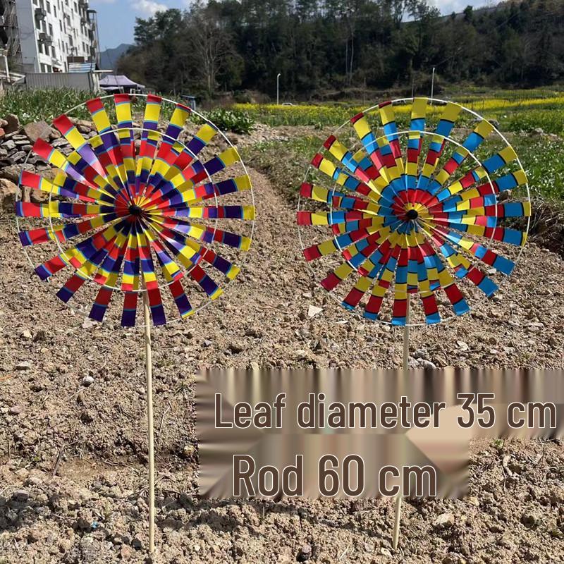 Children's Smiley Face Sunflower Pinwheel with Cartoon Design
