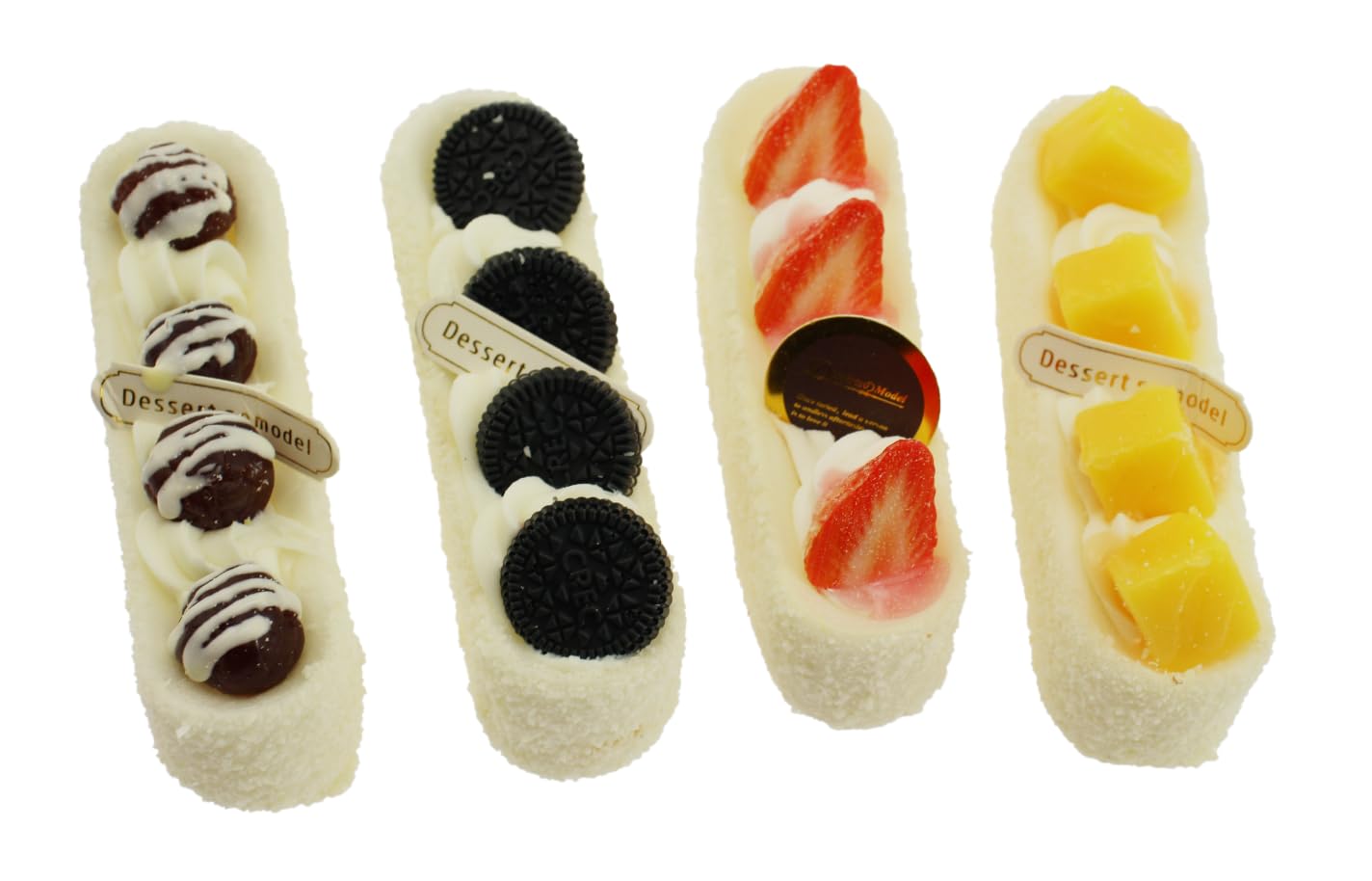 

Скорость Длинный Торт Набор Еды из 4 Мао Реалистичные, Аппетитно Выглядящие Модели,