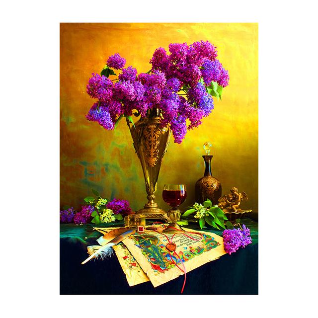 Vintage Flower Posters and Prints Retro Vase Floral Plant Leaf Canvas Painting Wall Art Pictures Bedroom Backdrop Decor No Frame