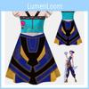 Kpop Demon Hunters Rumi Mira Zoey Girl Cosplay Dress For Kids With Flared Sleeves And Cartoon Pattern For Summer Play