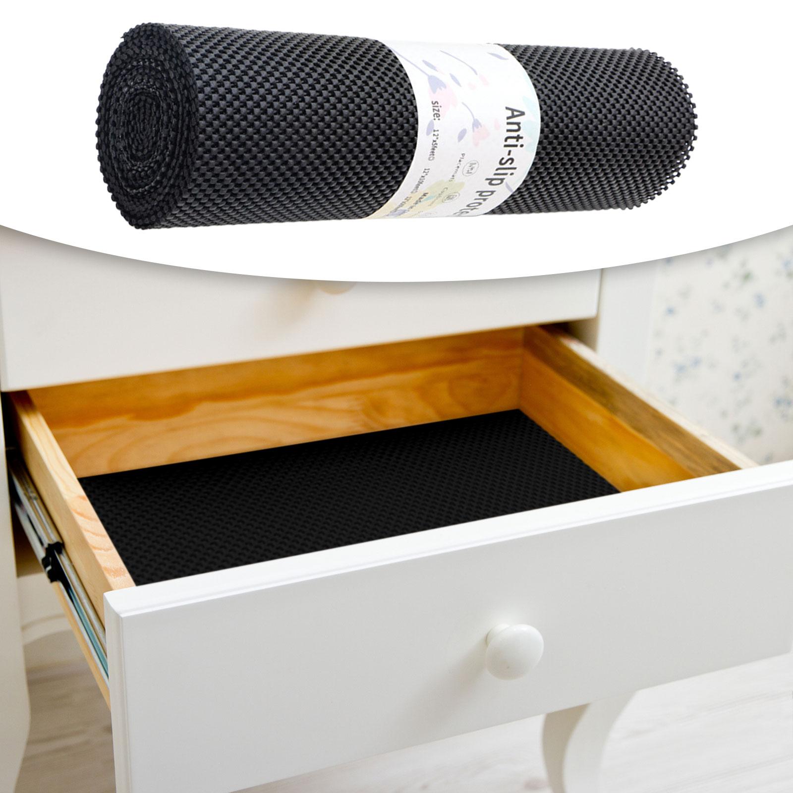 

Shelf Liner Storage Desks Cupboard Liner Mat for Cabinets Shelves Pantry чорний