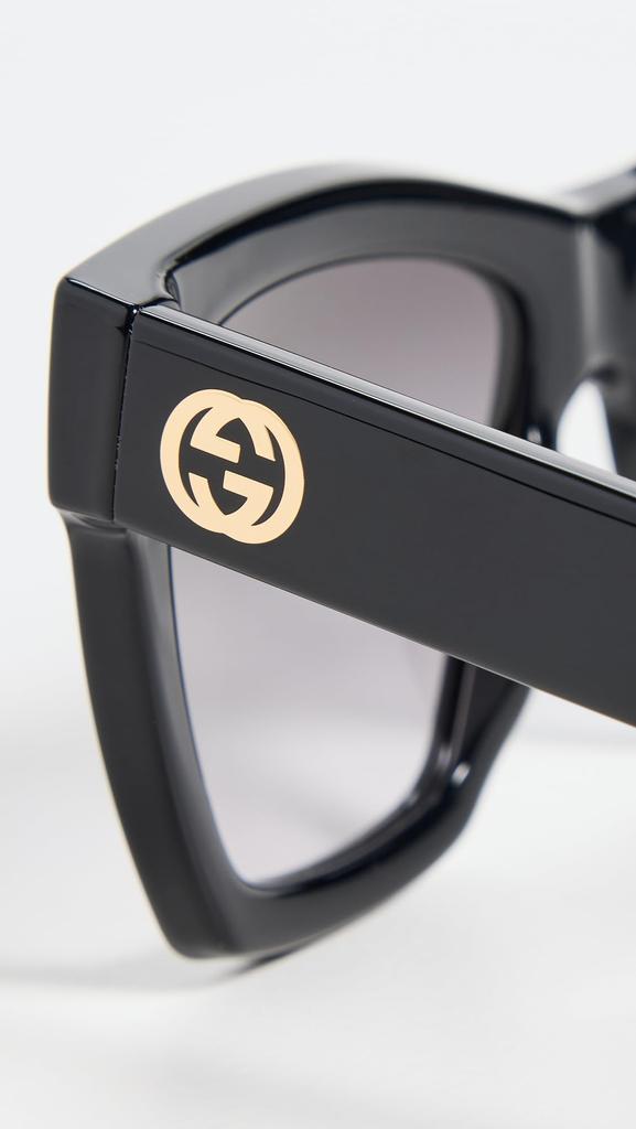 Sunglasses GG1714S 001 EMBLEM Made In Italy Square [Gucci] Women's