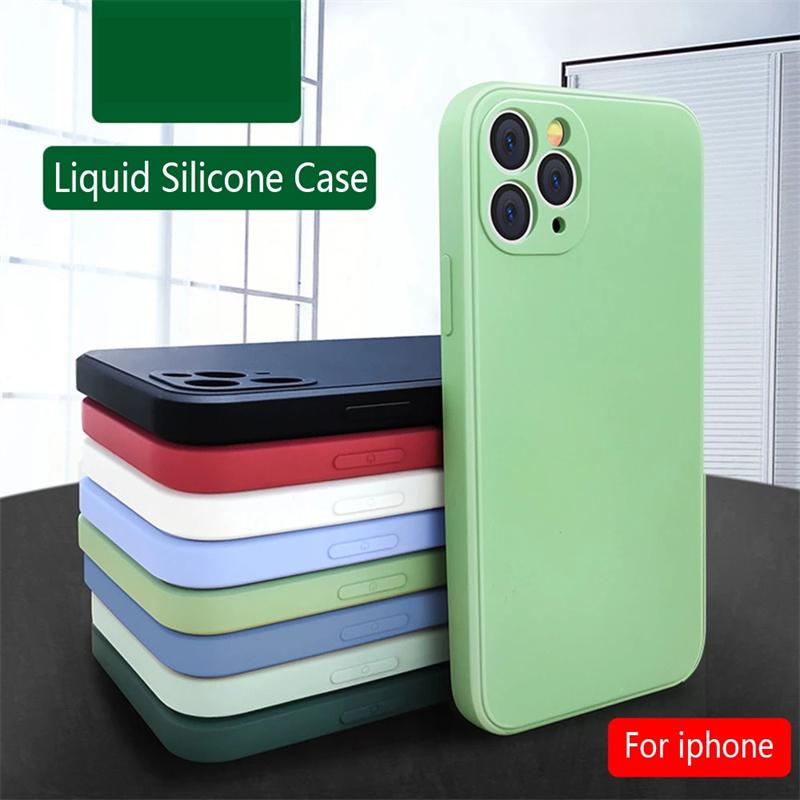 Special offer Promotion liquid silicone phone case for iPhone 12 13 14 Pro Max Shockproof Soft Case