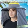 Hard Hat Sun Neck Shield Hardhat Full Brim Neck Sunshade Cover High Visibility Construction Safety Helmets Protection Attachment