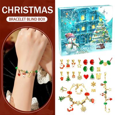 2D3D Three-dimensional Christmas Advent Calendar DIY Accessory Set Holiday Gift For Little Girls